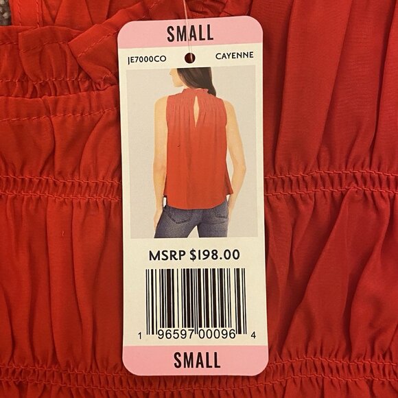 JOIE Limited Edition Womens Sleeveless Top Ruffled Neck Size S - Small - NWT$198 - Picture 15 of 16